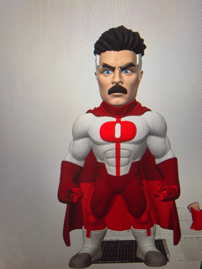 20" 1ft 8in Omni Man collectible figure from Invincible with cape