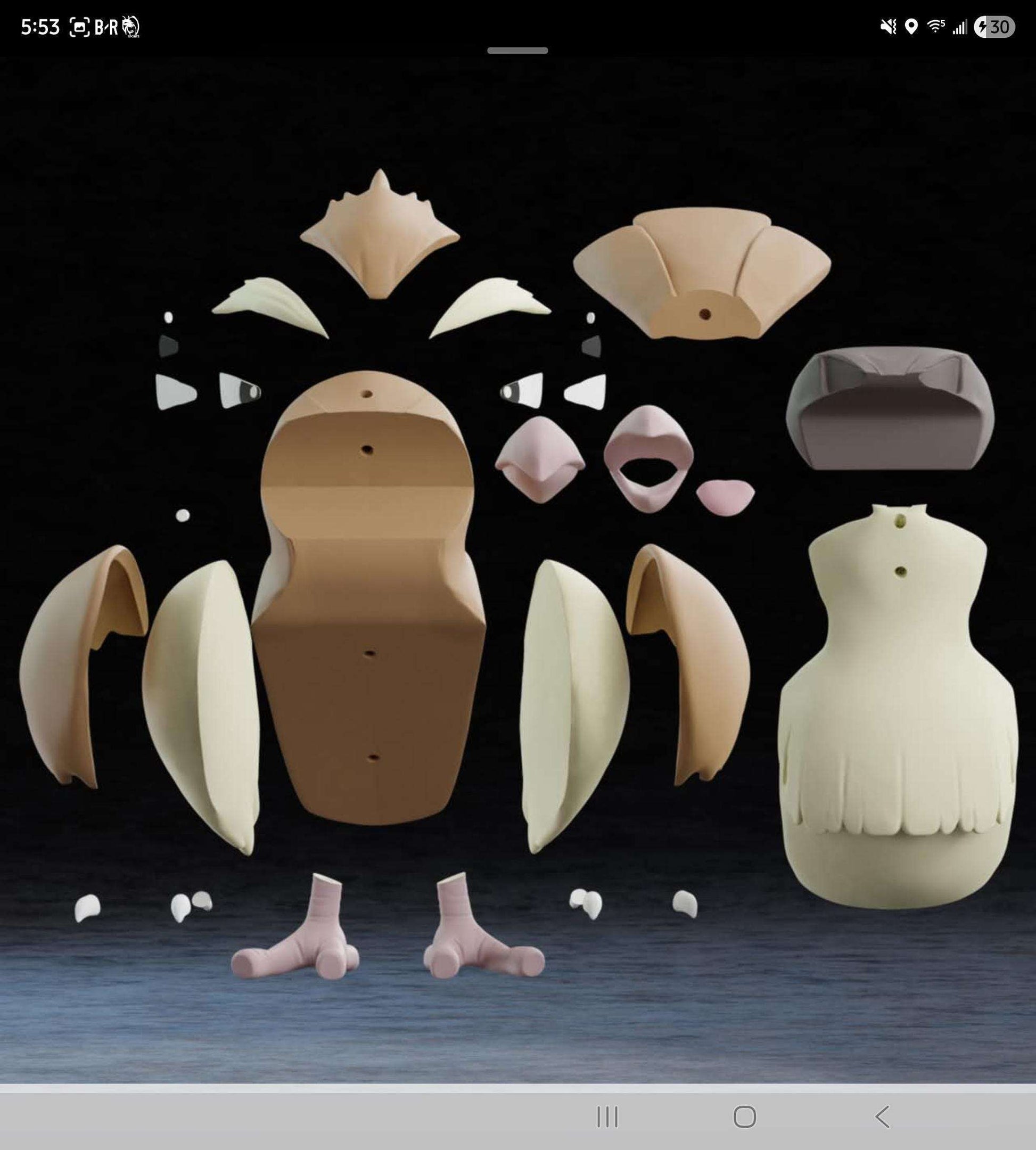 Life size 1:1 1 ft Pokemon #0016 Pidgey bust statue figure by 3dCurioPrints