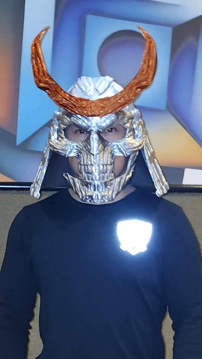 Shao Khan Mortal Kombat helmet mask one size fits standard heads cosplay prop
