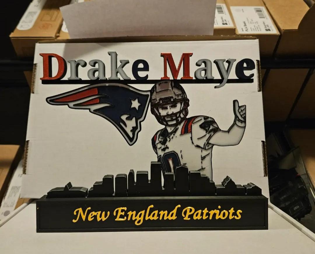 All sports 10-inch customizable nameplate featuring NFL, NBA, MLB athletes like Kobe, Jordan, LeBron, Curry, Ohtani, and Brady