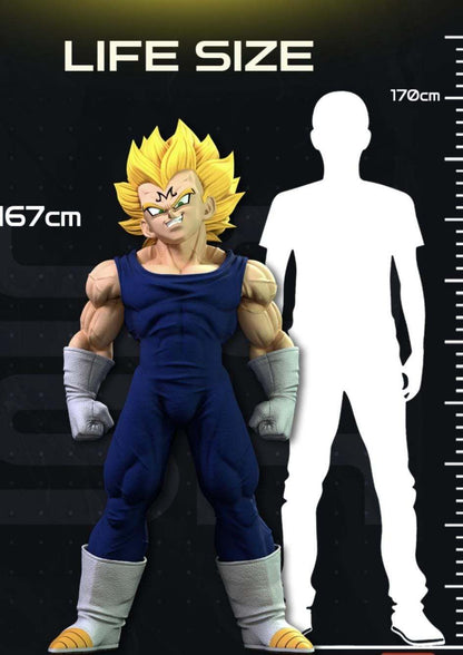 Fullsize lifesize 1:1 5ft 6in Majin Vegeta dragonball z bust made to order by 3dCurioPrints