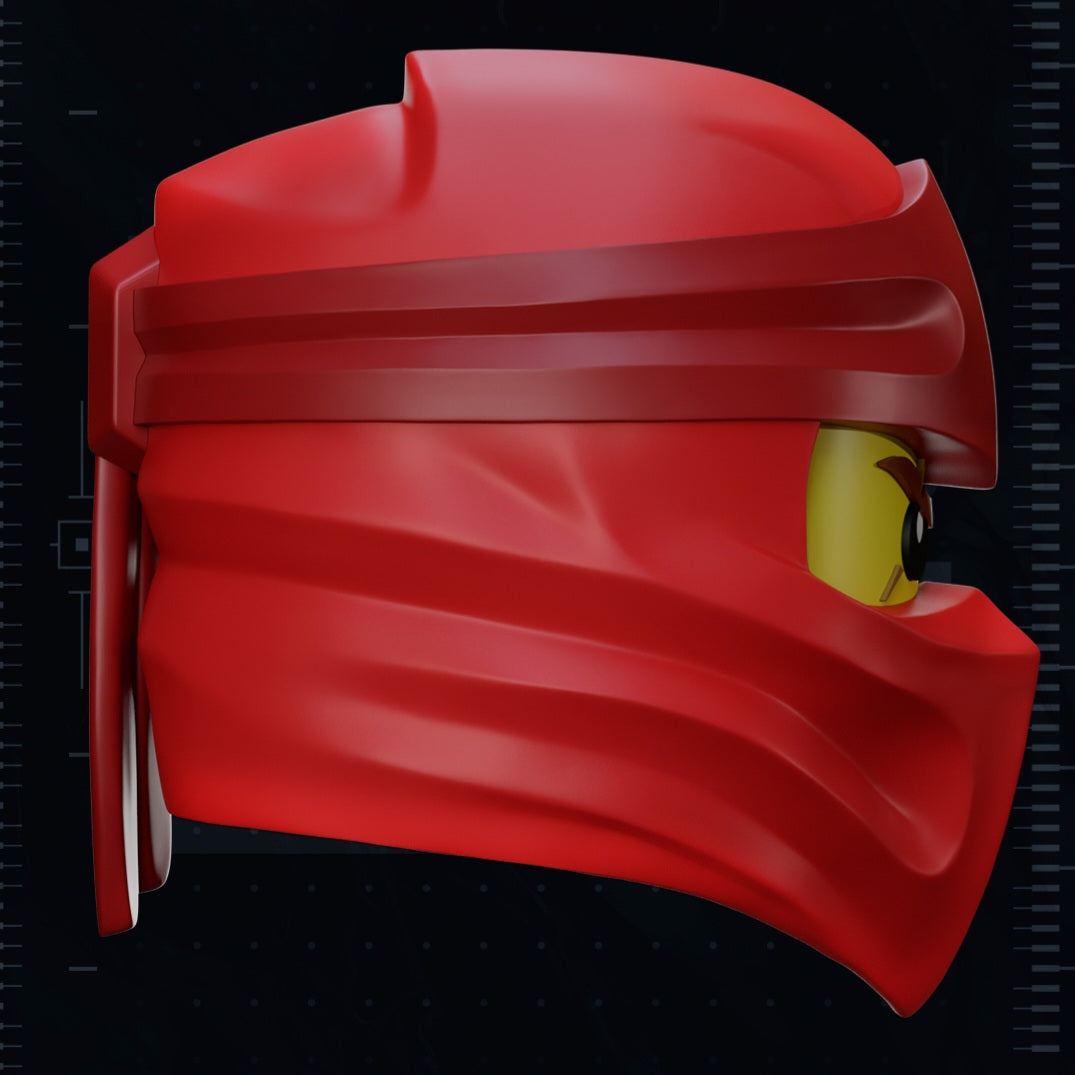 Lego Nijango GO Ninja Helmet in black, green, red, and blue, fits heads up to 24 inches