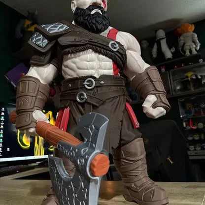 25-inch Kratos God of War bust with massive sword collectible display piece