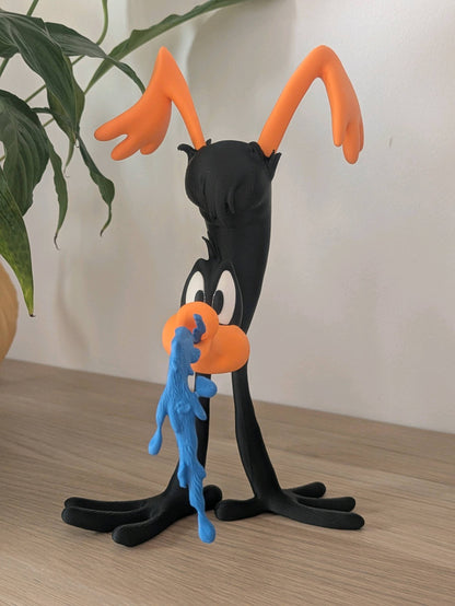 19"1ft 7in Daffy Duck the swimmer hands and feet glued on by you by 3dCurioPrints