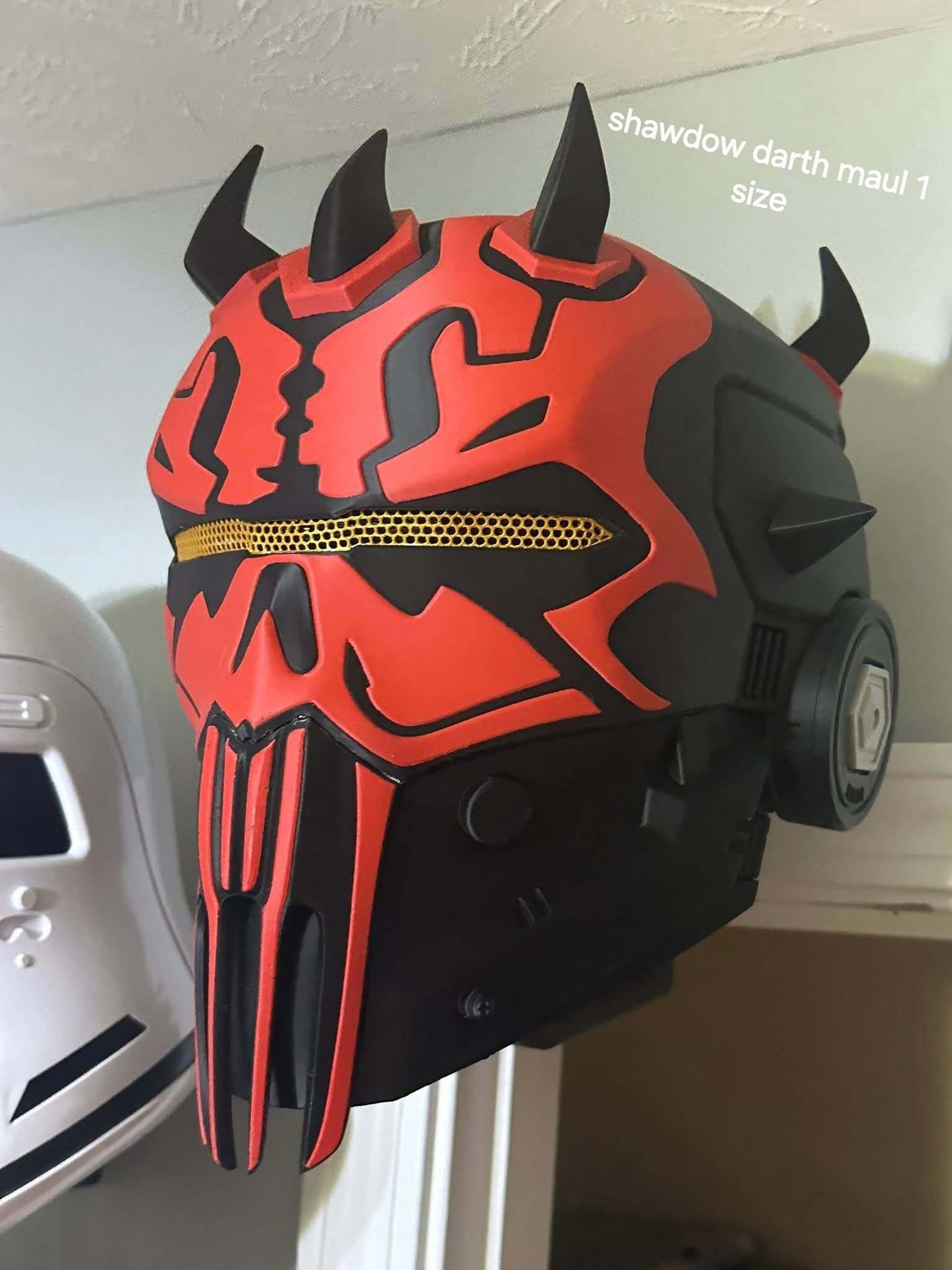 Shawdow Darth Maul helmet mask made to order, rare collectible Star Wars mask