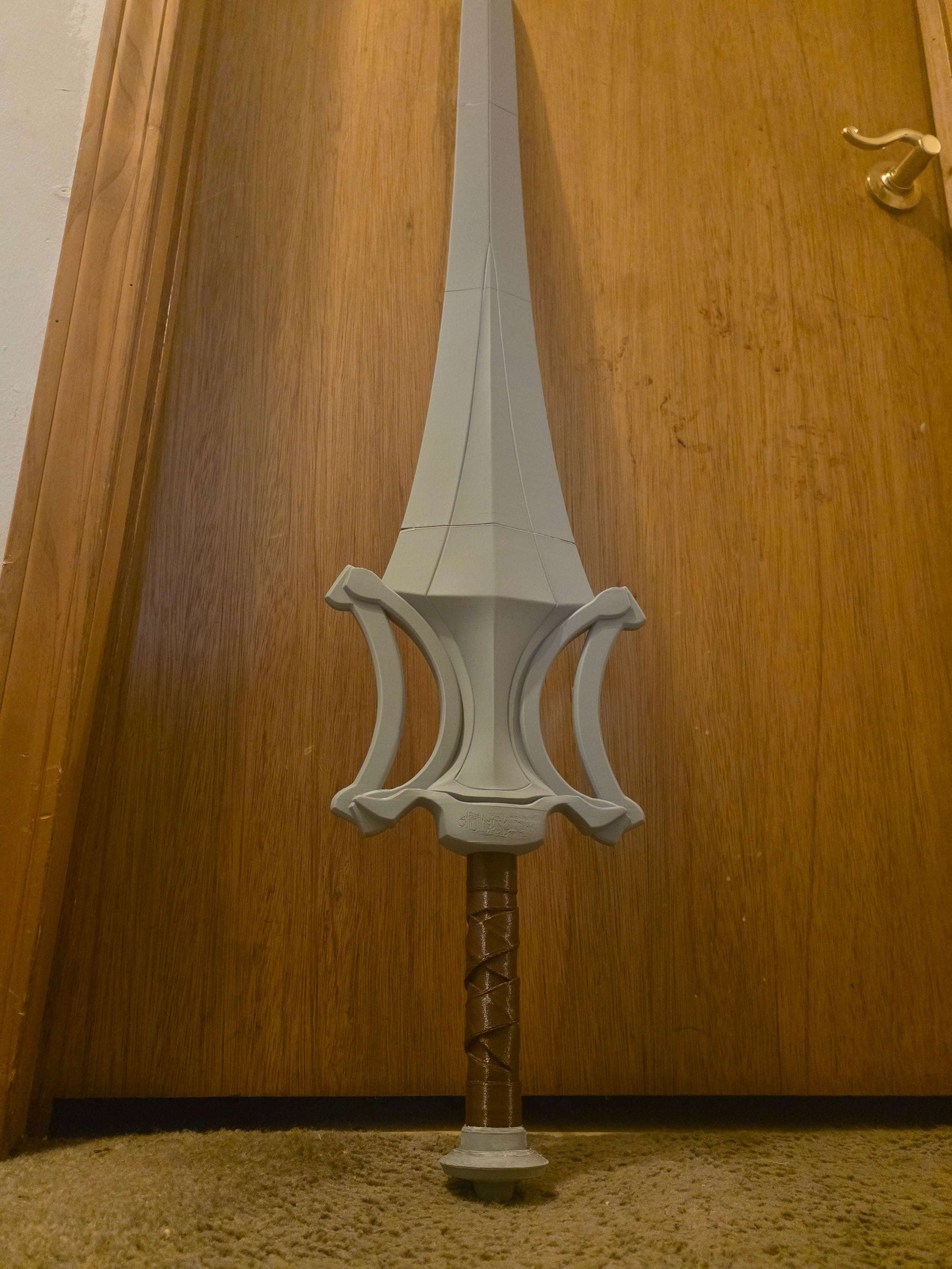 44-inch two-piece Masters of the Universe He-Man sword kit for DIY assembly and gluing