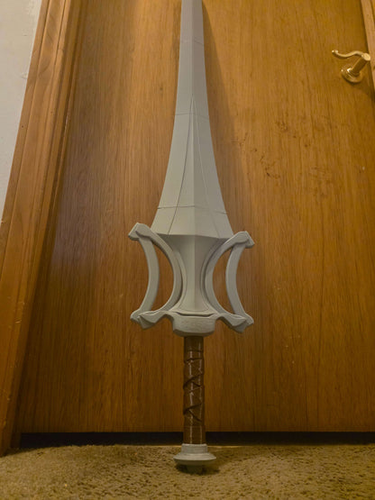 44-inch two-piece Masters of the Universe He-Man sword kit for DIY assembly and gluing