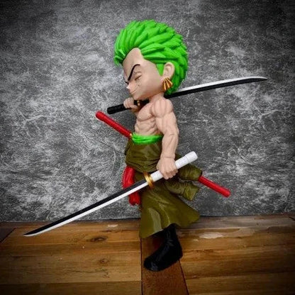 18 inch Zoro One Piece sword replica displayed on a desk with assembly required