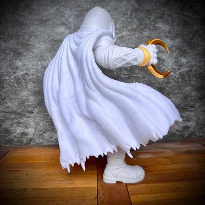 18 inch Moon Knight figure bust collectible statue for Marvel fans and collectors displayed on a shelf
