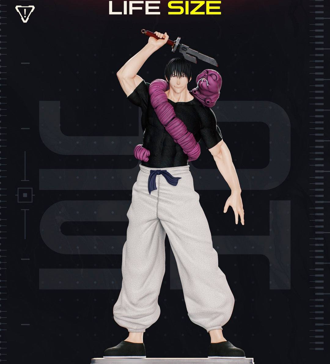 Life size 6ft 5in Toji anime statue bust made to order