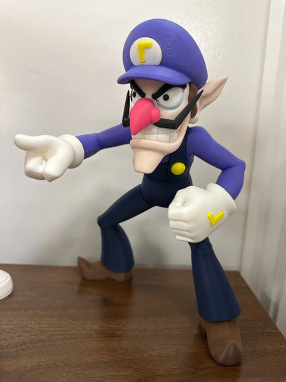 1ft 10in 22" Waluigi from Mario by 3dCurioPrints