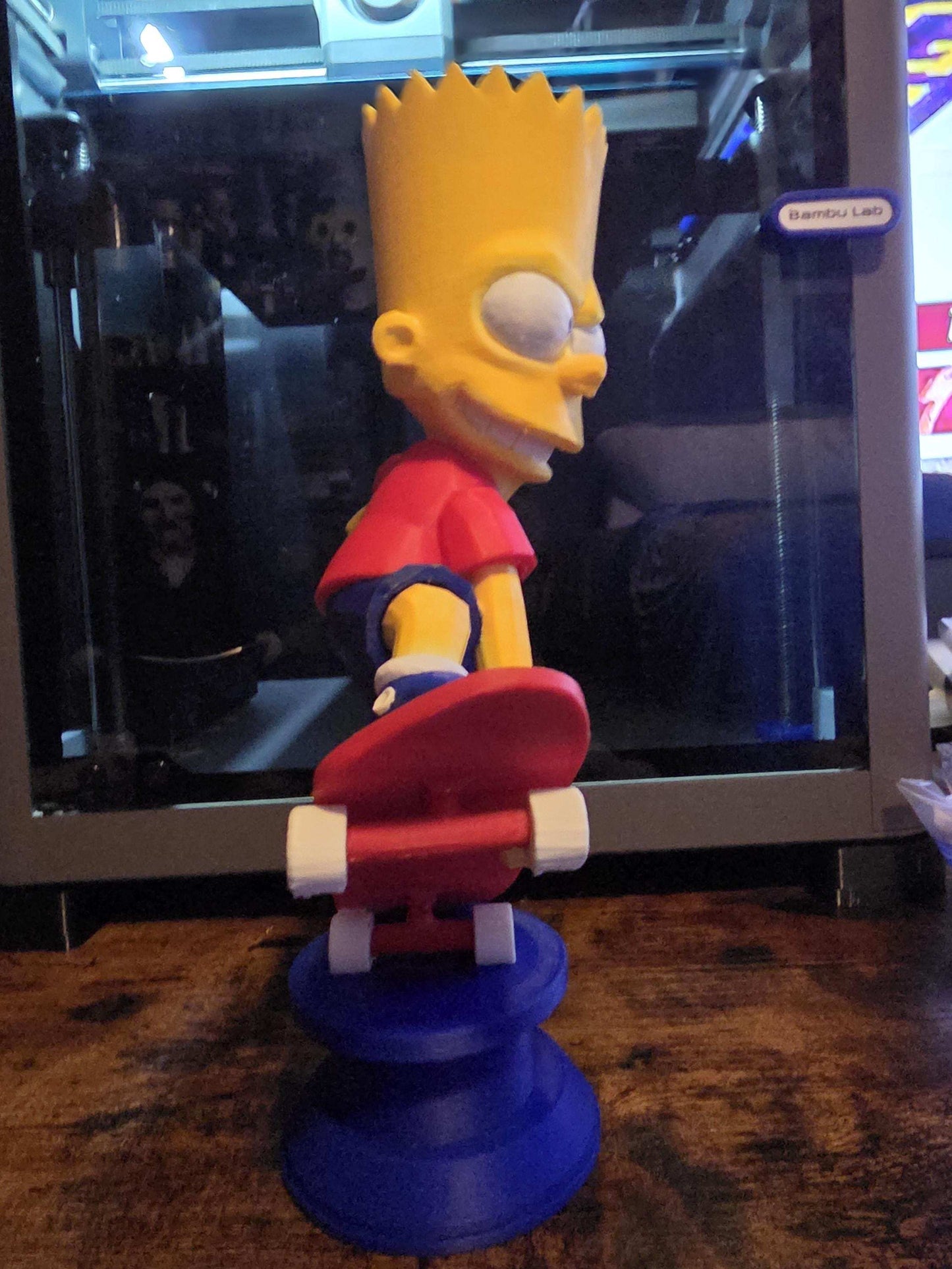 Large 10" bart simpson bust figure statue (10×7) made to order by 3dCurioPrints