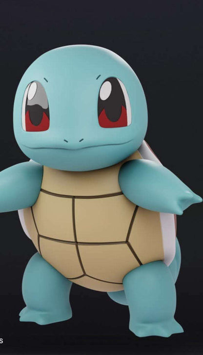 Full size 1ft 7in pokemon squirtle #0007 bust statue figure made to order by 3dCurioPrints