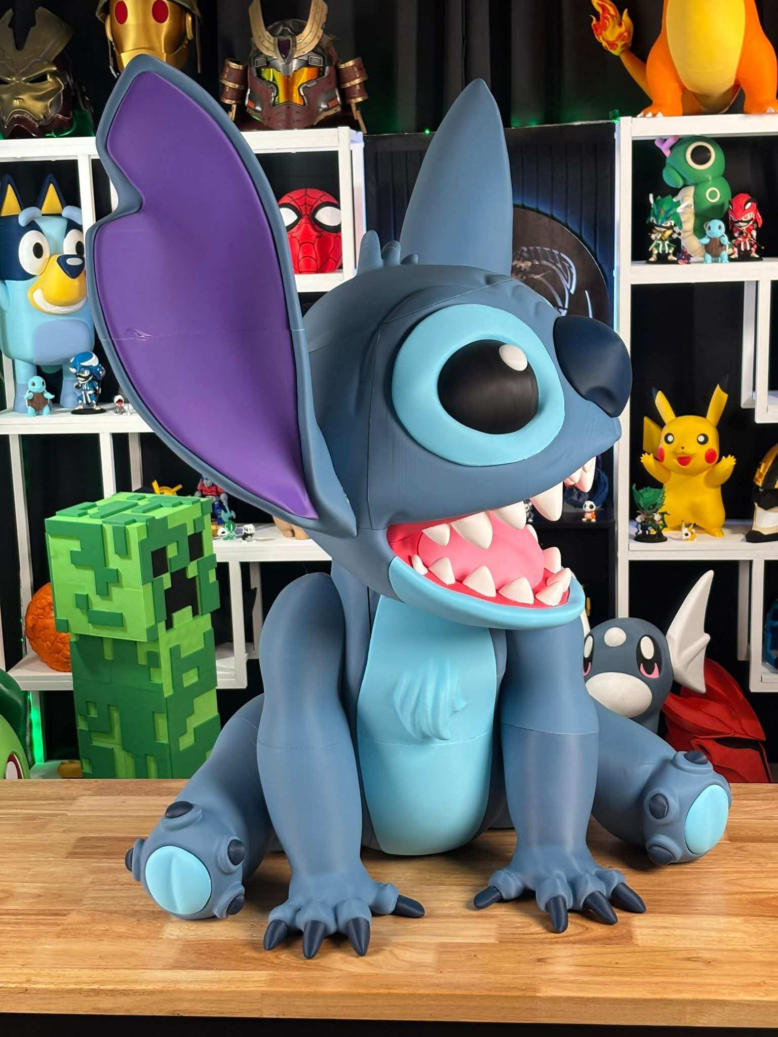 Life size 3ft Stitch figure from Lilo & Stitch standing 3 feet tall