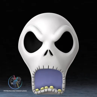 Jack Skeleton mask heads up to 24" teeth or closed mouth message me if want another by 3dCurioPrints