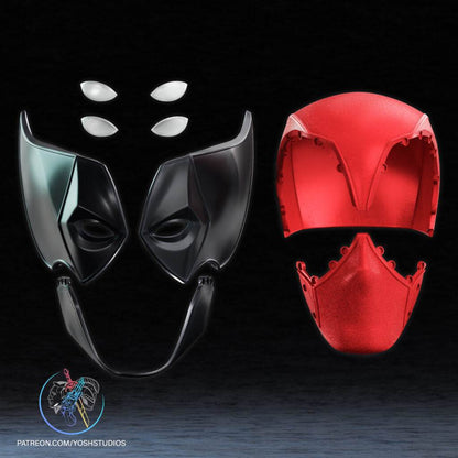 Wolverine Mashup mask in yellow and red with magnets, no stand, one size