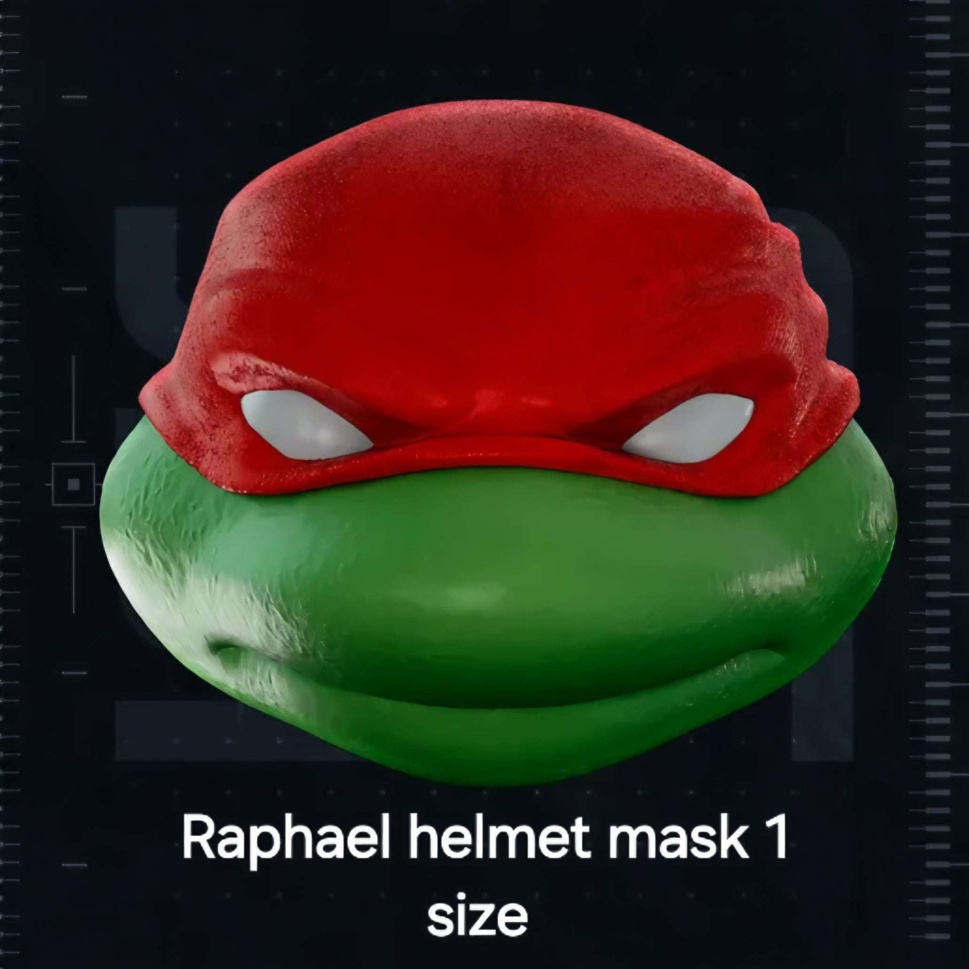 TMNT Raphael helmet mask rare design completed in a week