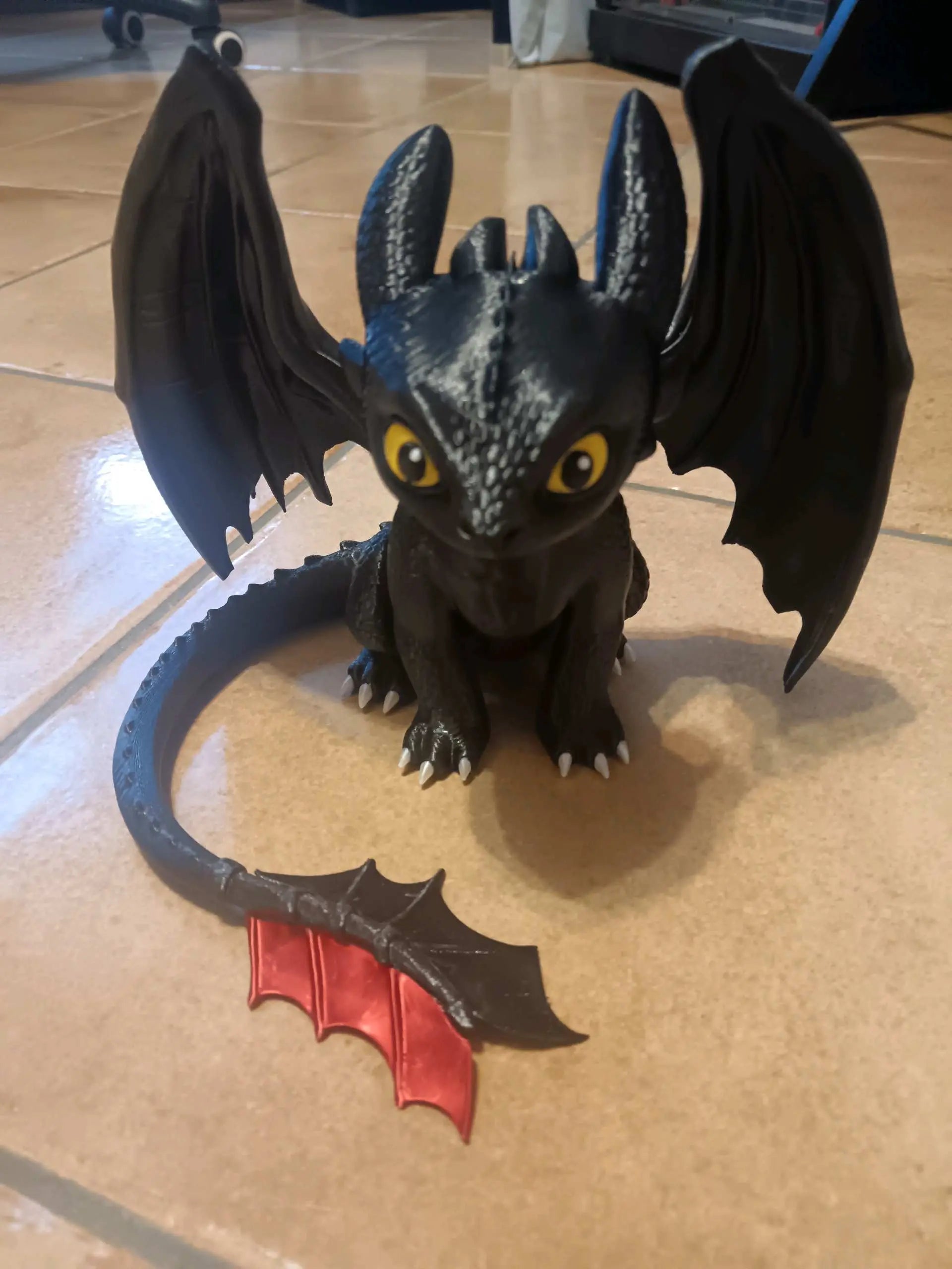 12" 1ft toothless from How to train your dragon tail glue your end by 3dCurioPrints
