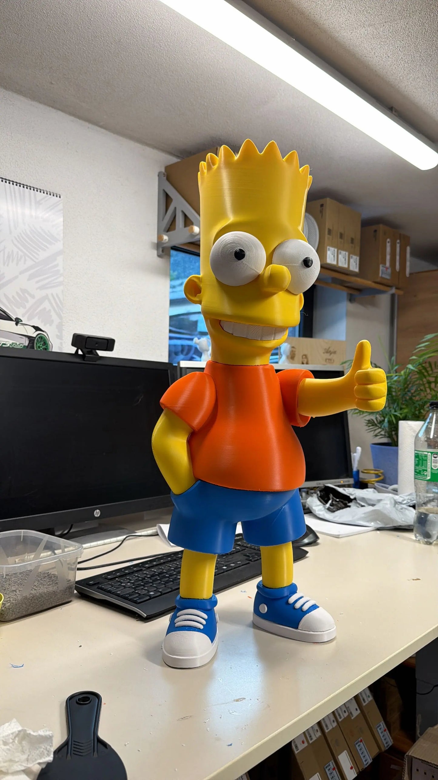 20" 1ft 8in Bart Simpson blue shorts either orange or red top by 3dCurioPrints