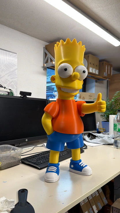 20" 1ft 8in Bart Simpson blue shorts either orange or red top by 3dCurioPrints
