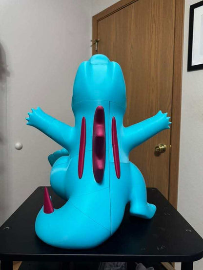 Life-size 18-inch anime Pokemon 0158 Totodile statue by 3dCurioPrints, detailed and hand-finished collectible