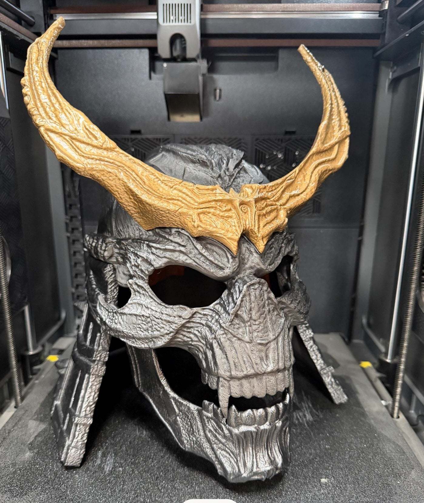 Shao Khan Mortal Kombat helmet mask one size fits standard heads cosplay accessory