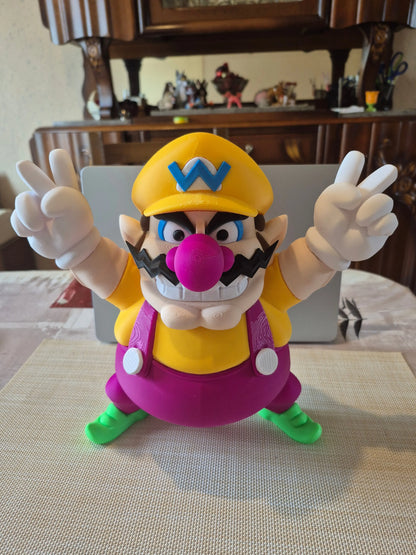 17" 1ft 5in Wario from Mario by 3dCurioPrints