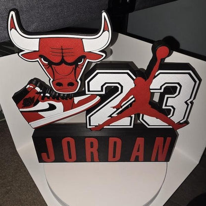 10" wall art micheal jordan chicago bulls sneakerhead by 3dCurioPrints