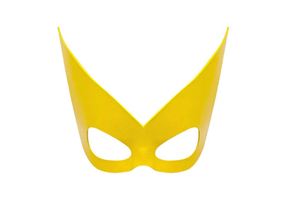 Yellow Ms. Lady Marvel mask helmet with velcro attachment option