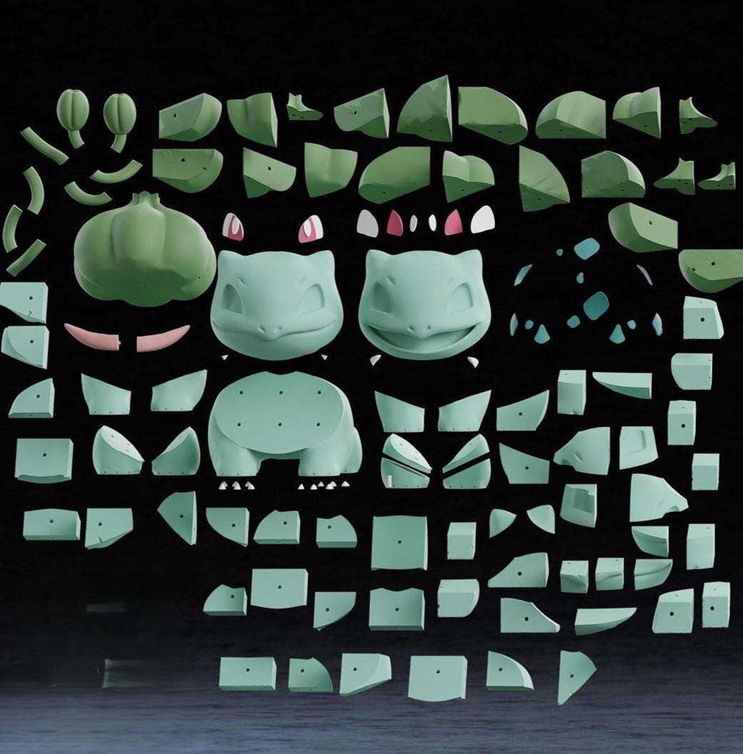 Full size bulbasaur pokemon 2ft 3 in made to order #0001 by 3dCurioPrints