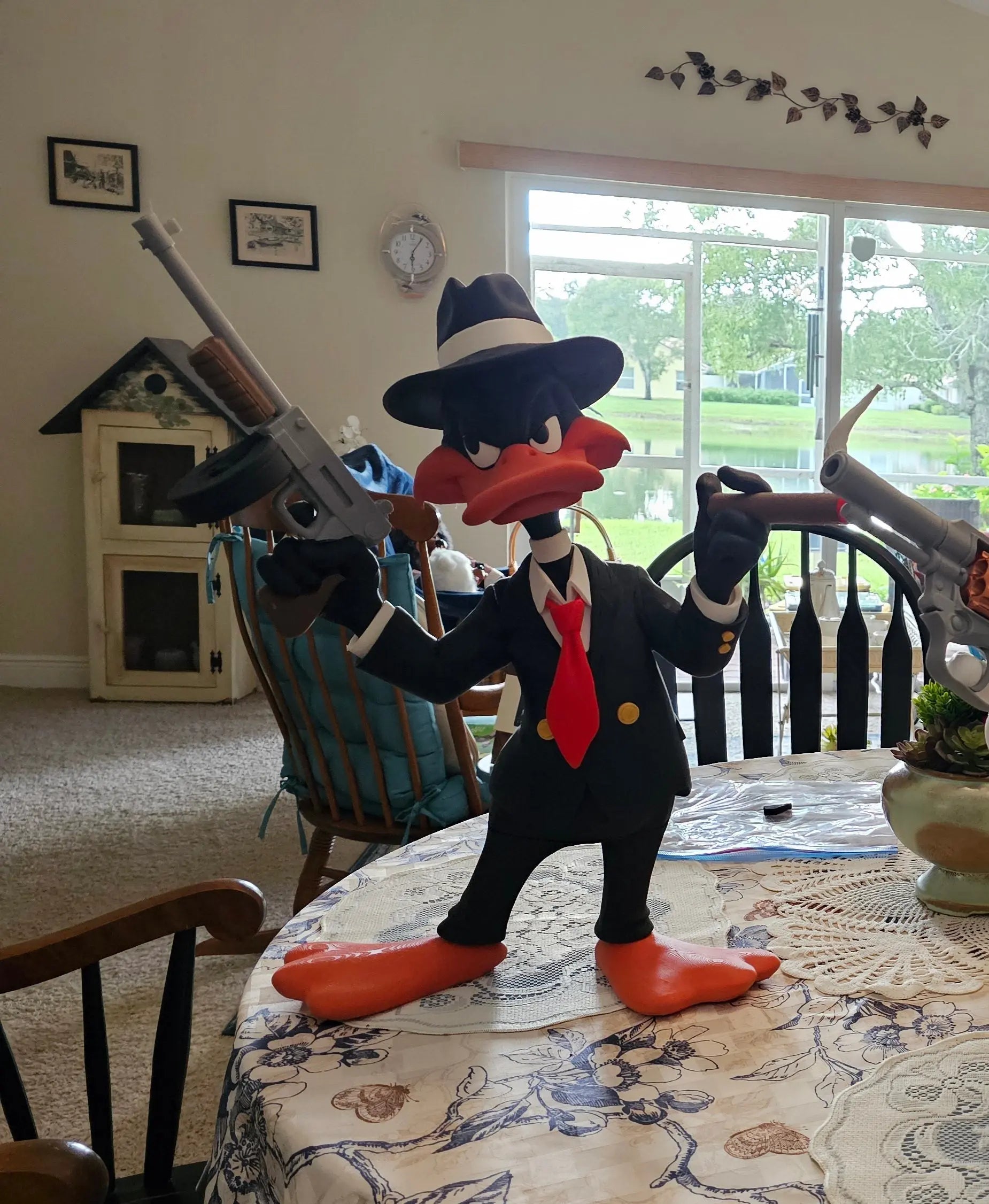 18" Donald Duck the gangster this one will need some assembly by 3dCurioPrints