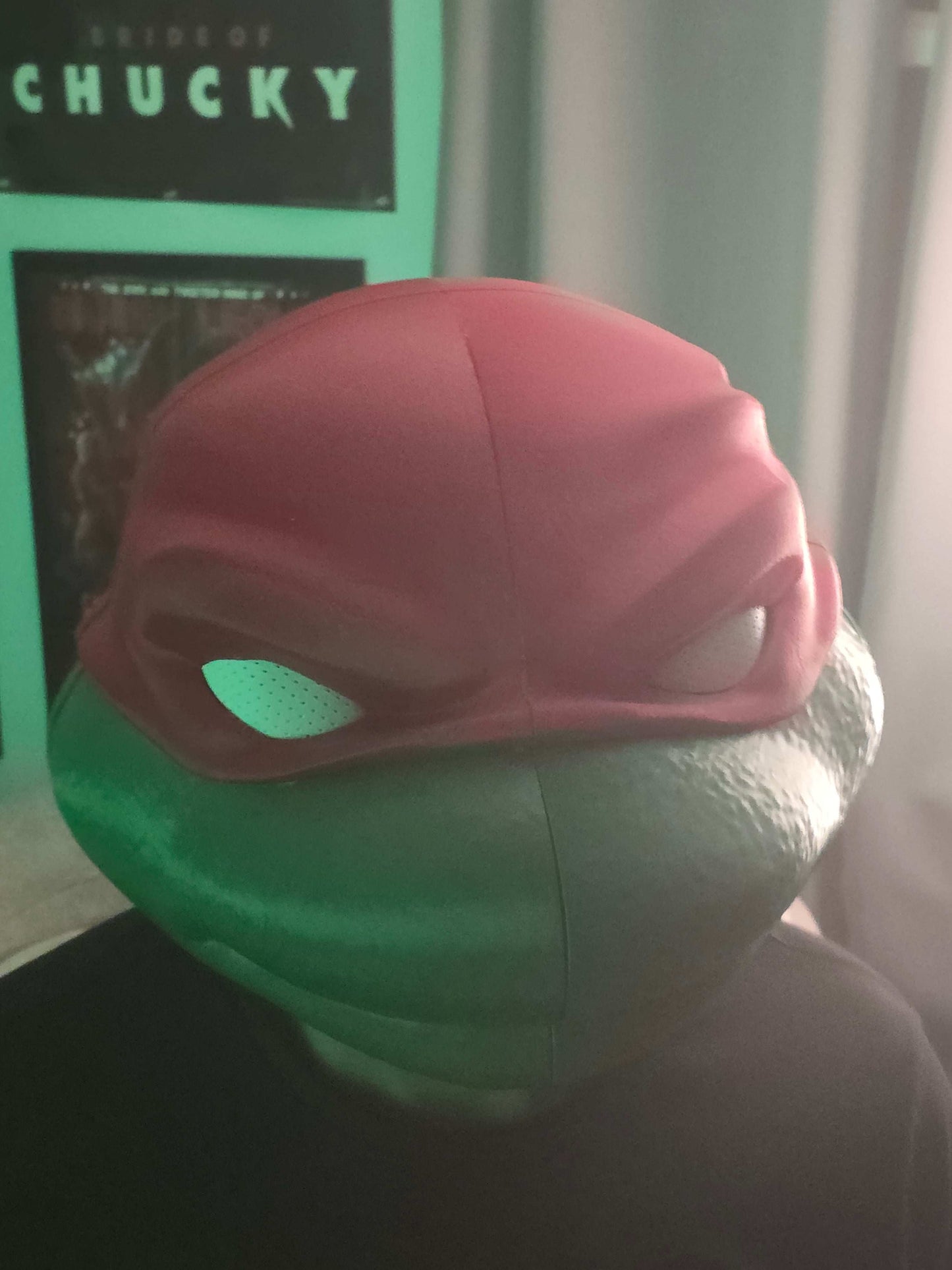 TMNT Raphael helmet mask cosplay accessory fitting heads up to 24 inches