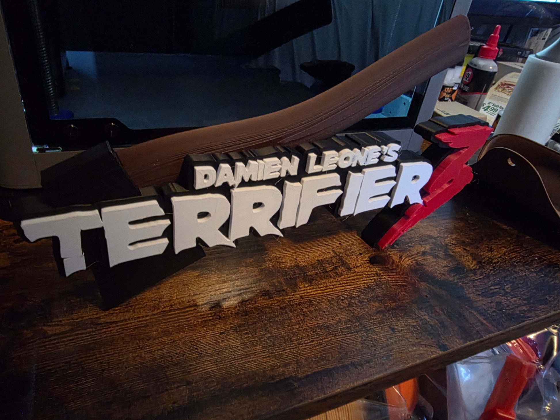 Terrifier 12-inch Art the Clown black axe decorative horror collectible