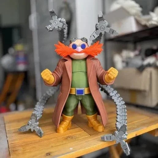 16-inch Dr. Eggman Eggtopus Sonic bust with removable arms and orange whiskers