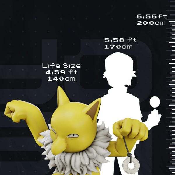 Lifesize 4ft 5in Hypno Pokemon full size bust figure statue made to order #097 by 3dCurioPrints