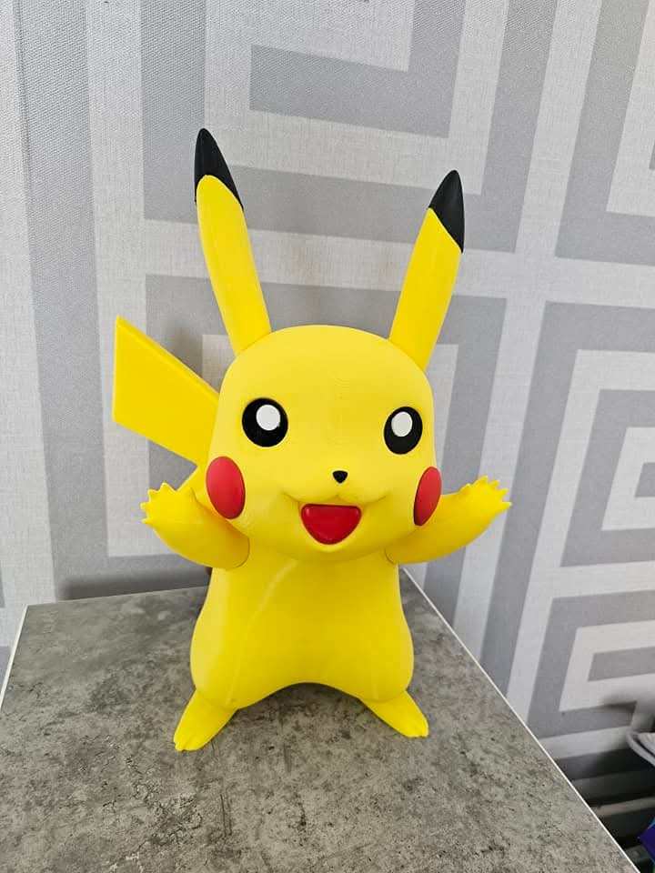 Large 1:1 1ft life size full size pokemon pikachu #0025 by 3dCurioPrints