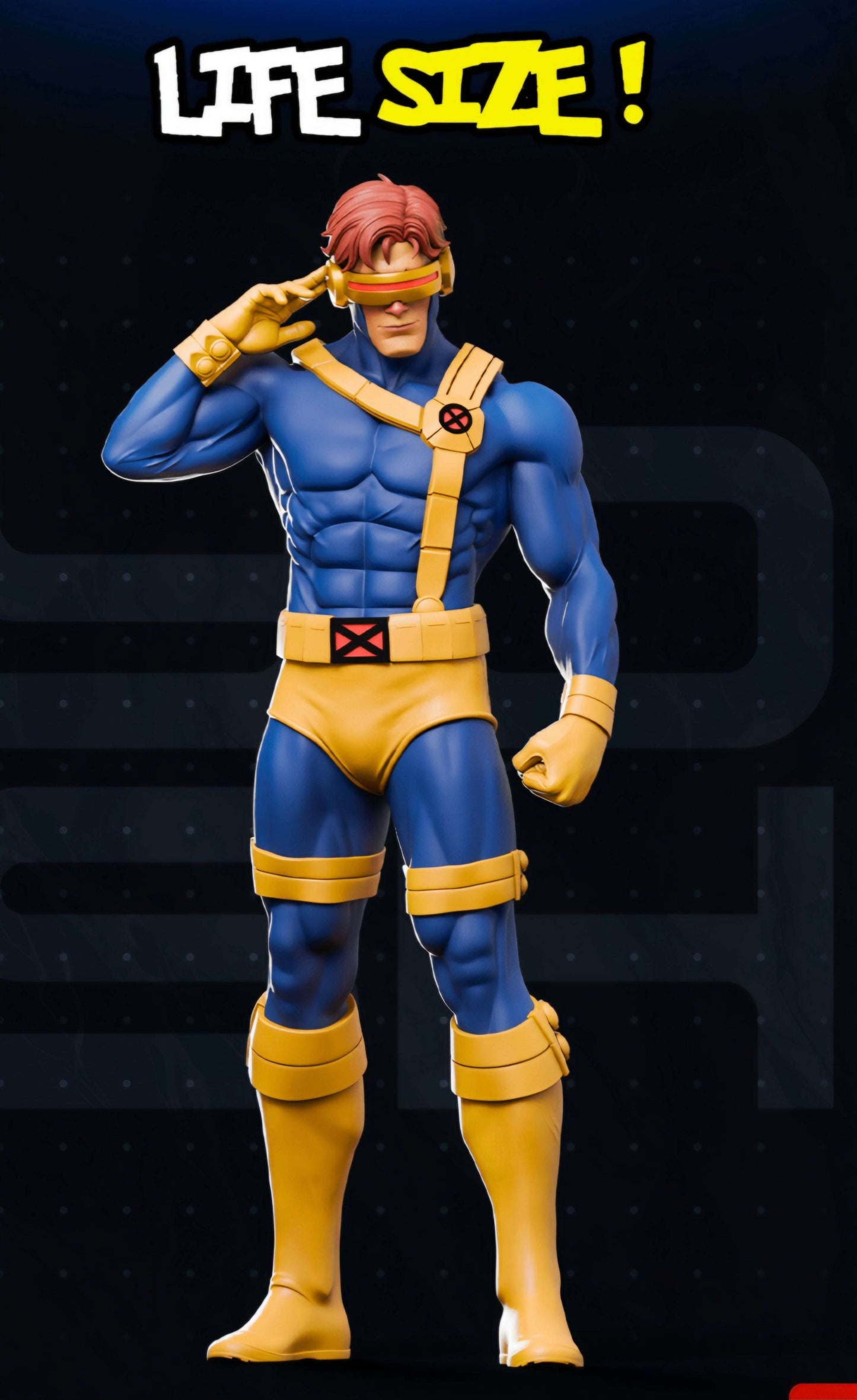 Life size 1:1 Cyclops X-Men 6 ft made to order 3 to 4 weeks by 3dCurioPrints
