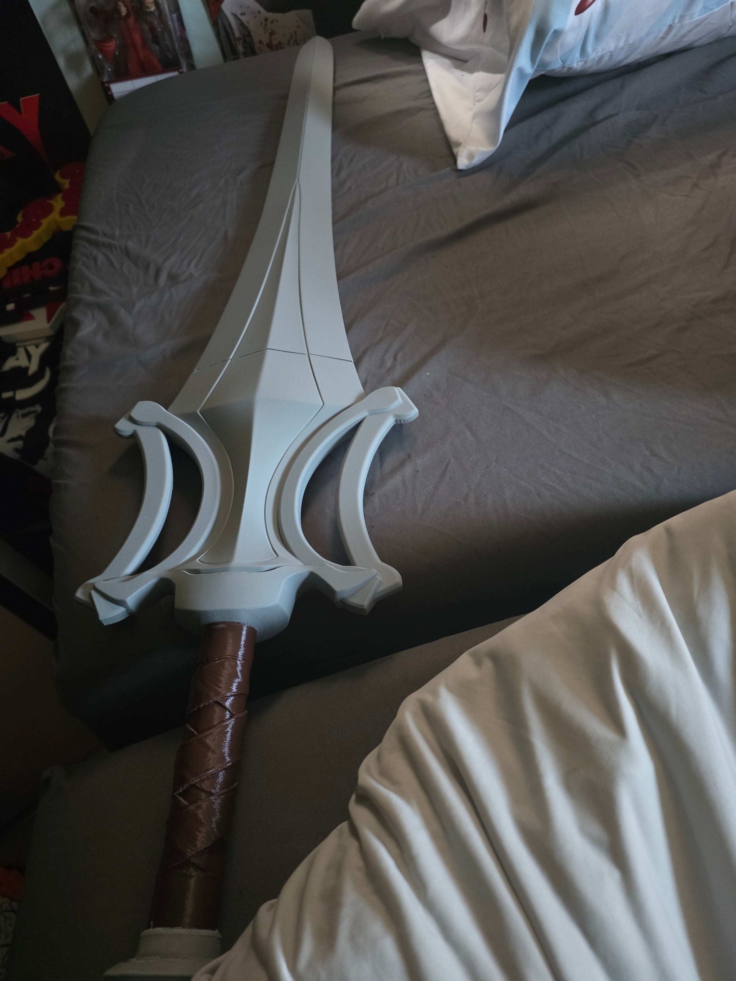 44-inch full size Masters of the Universe He-Man sword kit in two pieces for snap-and-glue assembly