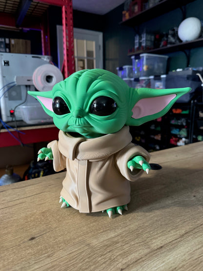 9" Grogu star wars mandalorian by 3dCurioPrints