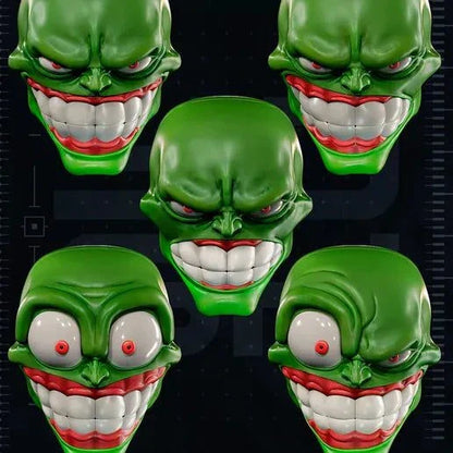 The Mask movie-inspired cosplay mask with magnetic closure and customizable mouth color options