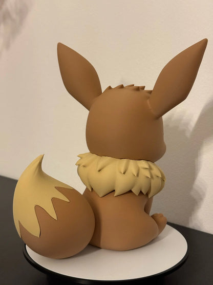 16 Inch Eevee Pokemon Statue Custom Handcrafted Collector Display
