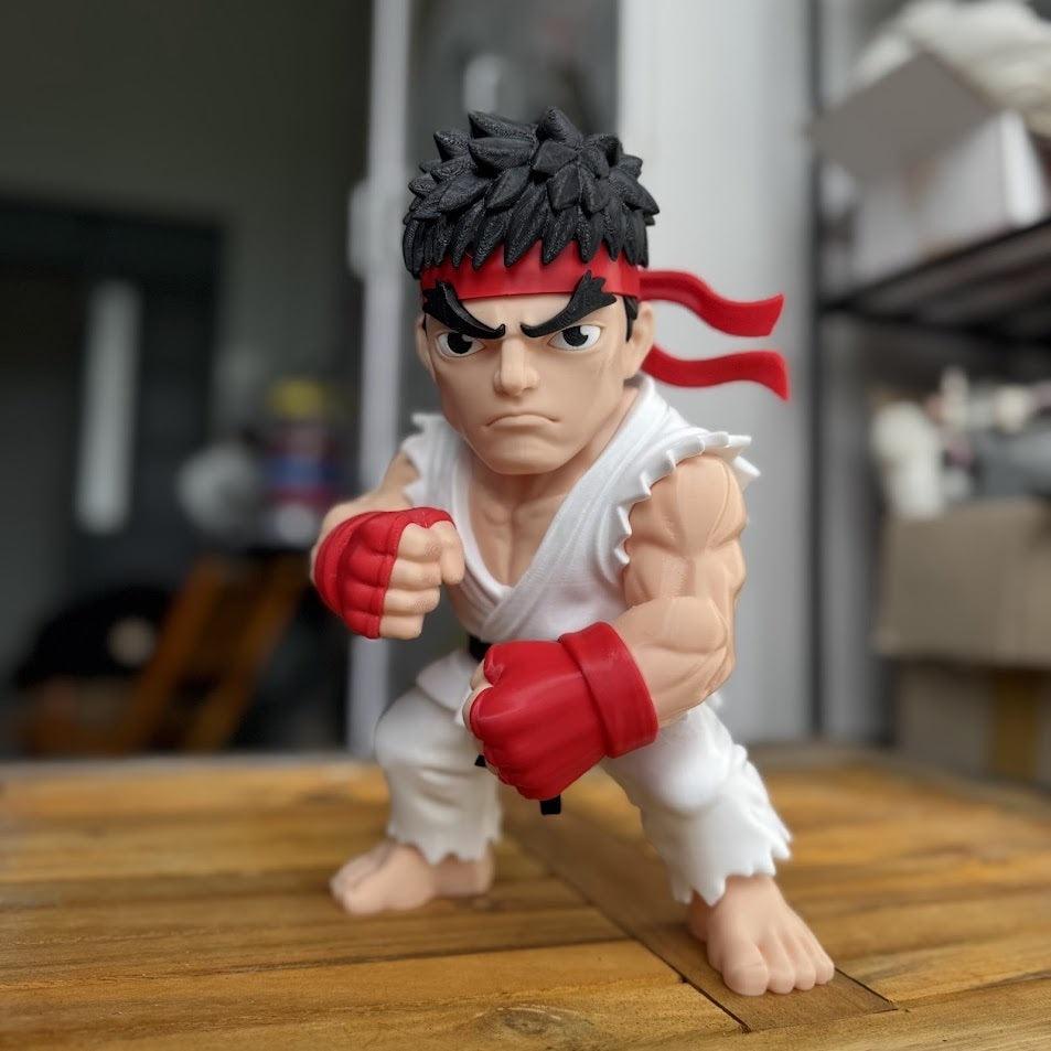22-inch Ryu Street Fighter bust statue for gaming collections and display