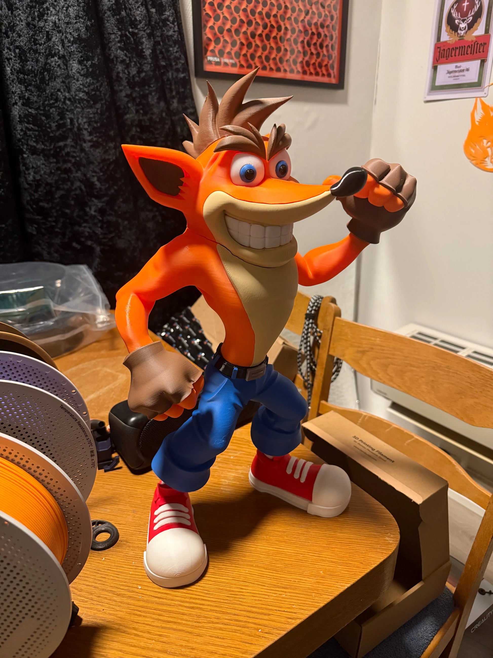 22" 1ft 10in Crash Bandicoot by 3dCurioPrints