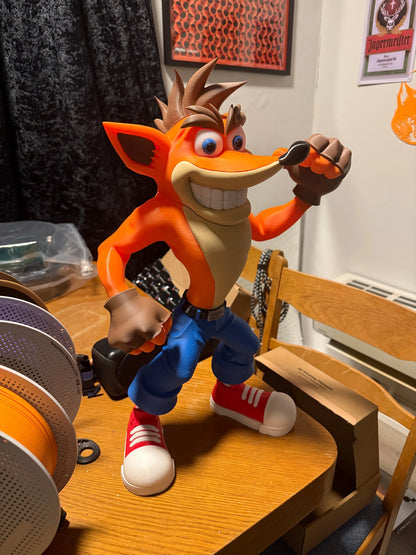 22" 1ft 10in Crash Bandicoot by 3dCurioPrints
