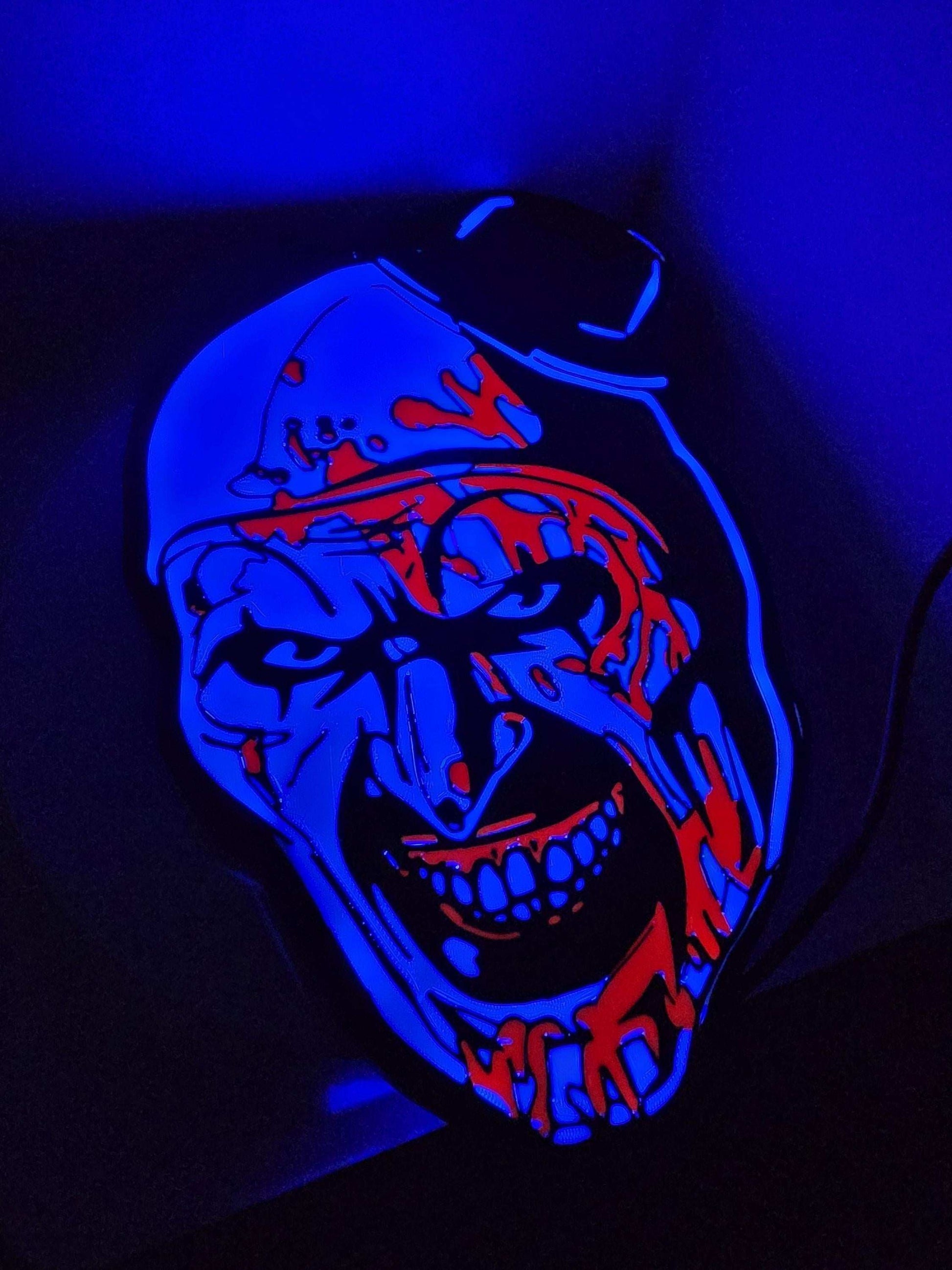 Terrifier art the clown lightbox with stand by 3dCurioPrints