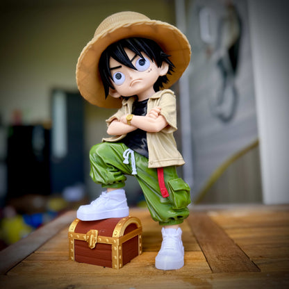 25-inch Urban Luffy One Piece figure massive statue with bold street-ready design