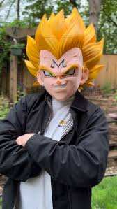 Majin Vegeta helmet mask with magnetic fasteners for cosplay and photo shoots