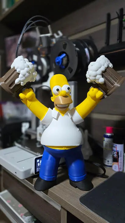 25" 2ft 1in Homer Simpson pants blue glue beer bottles and arms your end by 3dCurioPrints