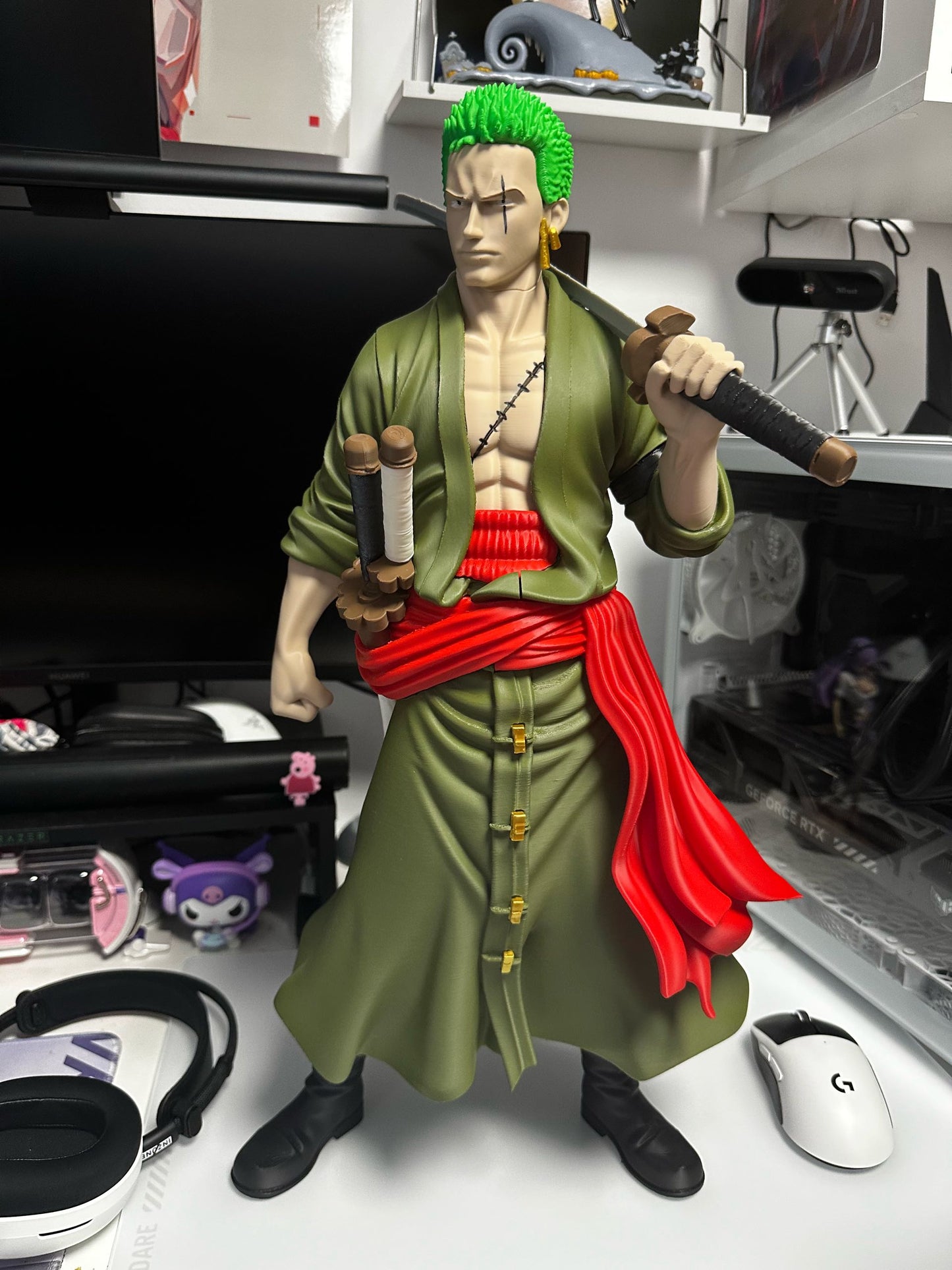 21" Zoro from One piece swords glued on your end by 3dCurioPrints