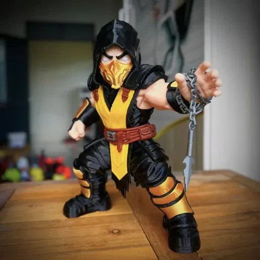 16-inch Scorpion Mortal Kombat figurine for display and collection